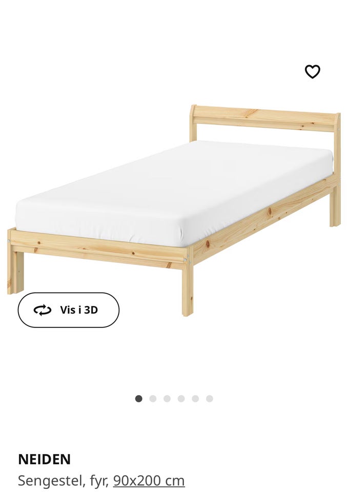 Sengeramme IKEA Neiden  b: 90 l: