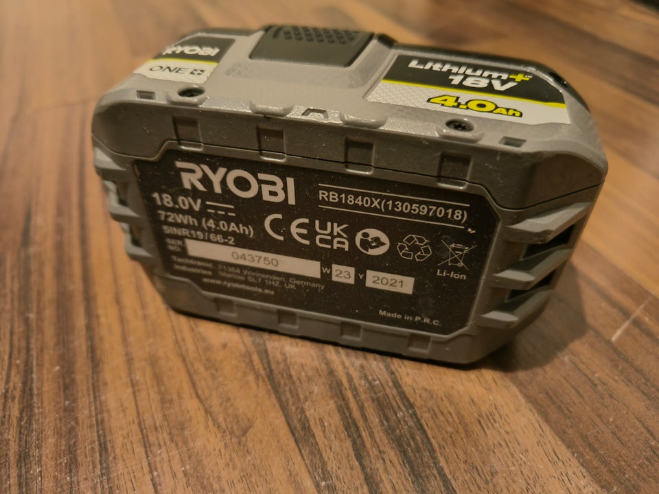 Batteri Ryobi 40 Ah batteri