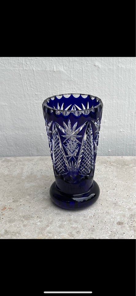 Glas Bøhmisk vase Vintage