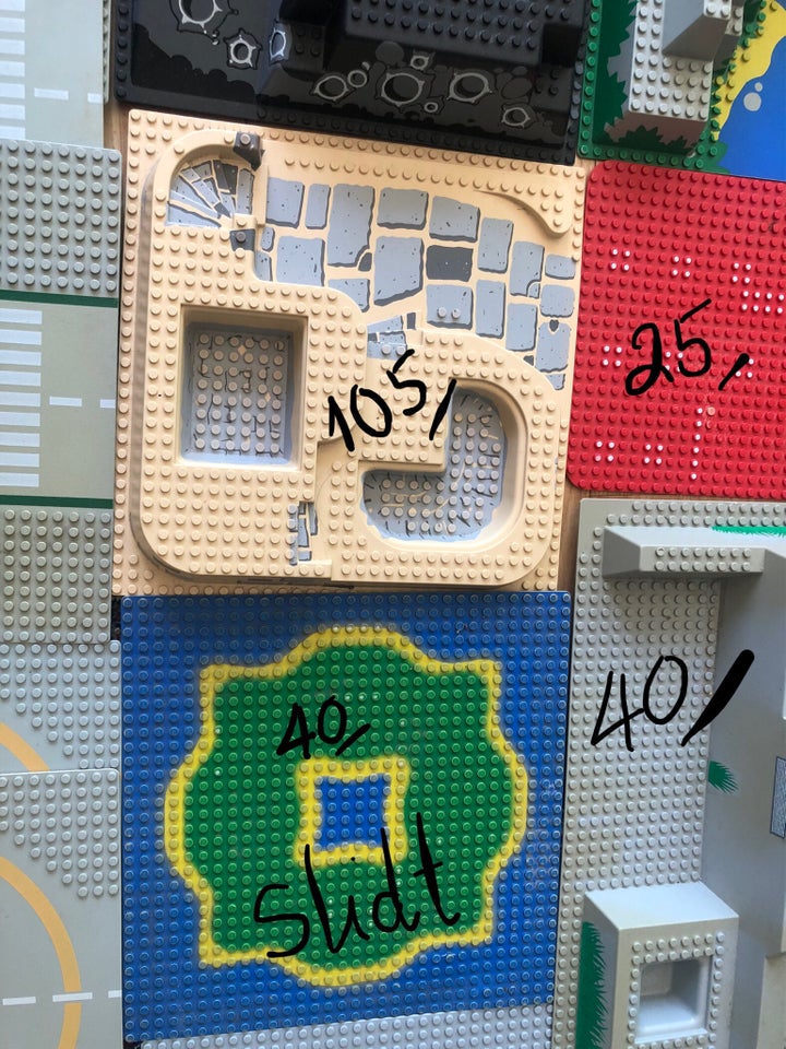 Lego blandet Raised plader
