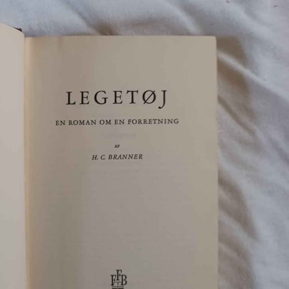 Legetøj, H.C. Branner, genre: