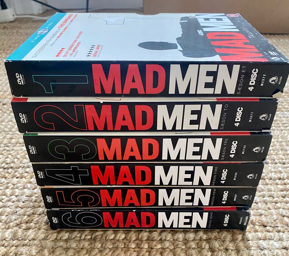 Mad men sæson 1-6, DVD, drama