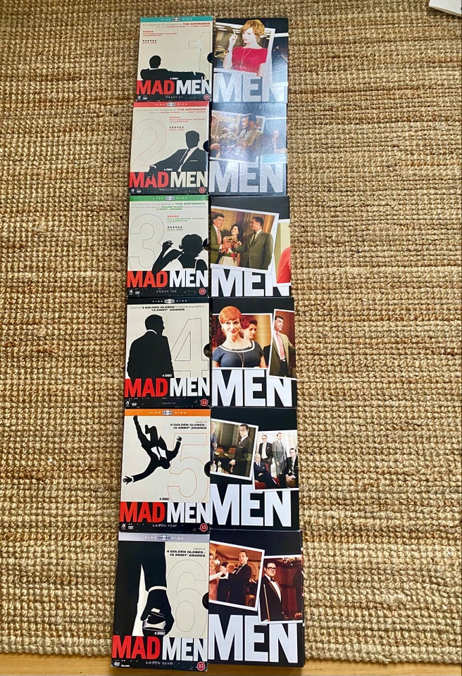 Mad men sæson 1-6, DVD, drama