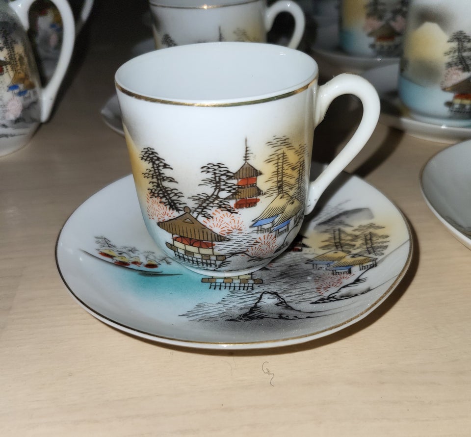 Porcelæn Japansk te stel Kutani