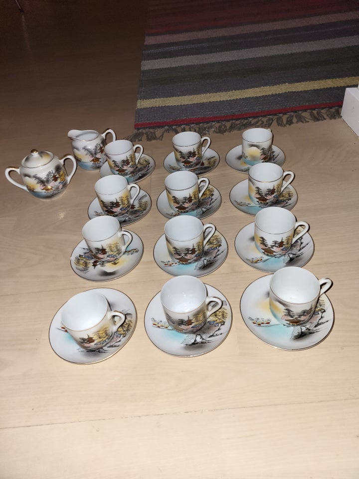 Porcelæn Japansk te stel Kutani