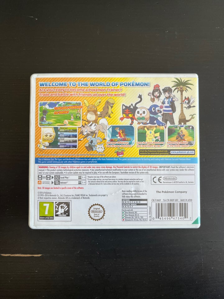 Pokemon sun Nintendo 3DS