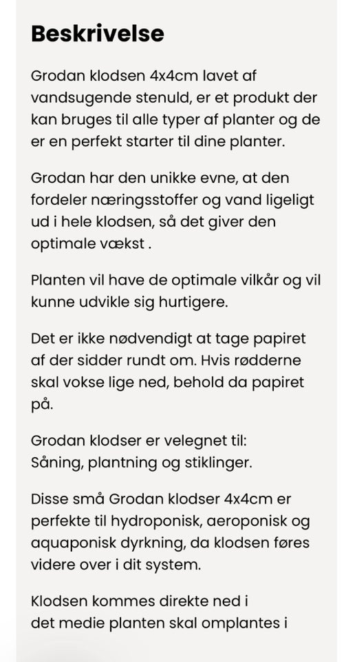 Grodan spireblokke