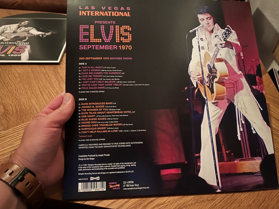 LP, Elvis Presley, Las Vegas