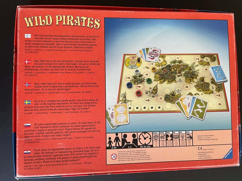 Wild Pirates, brætspil