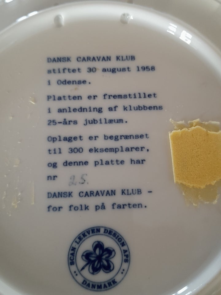 Jubilæumsplatte DANSK CARAVAN