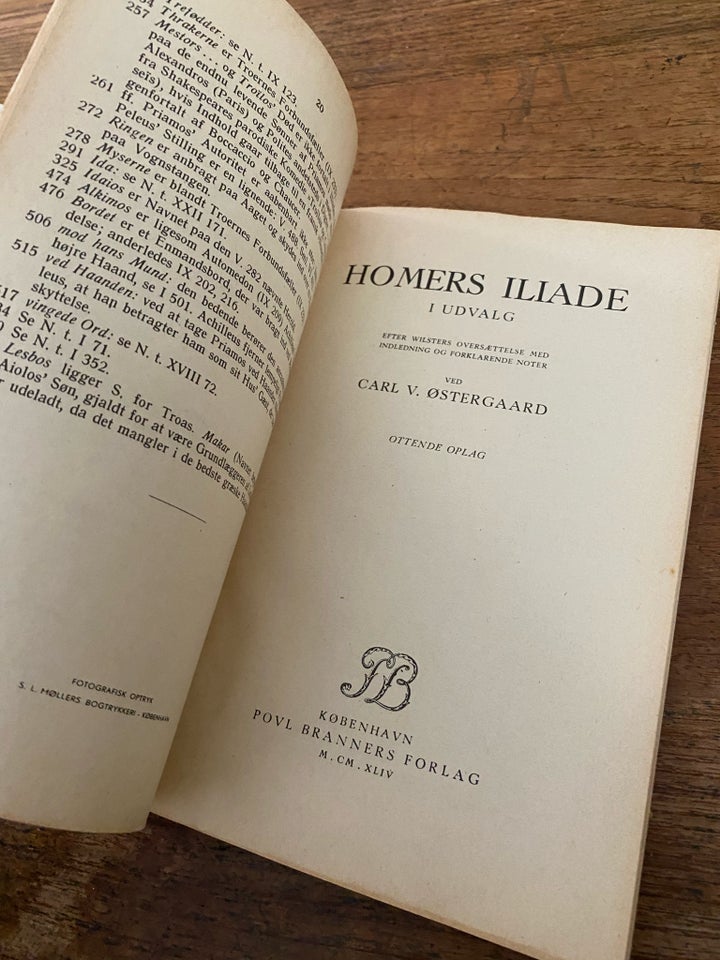 Homers iliade , Carl V. Østergaard,