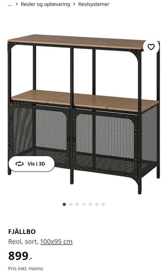 Reol Ikea b: 100 d: 36 h: 95