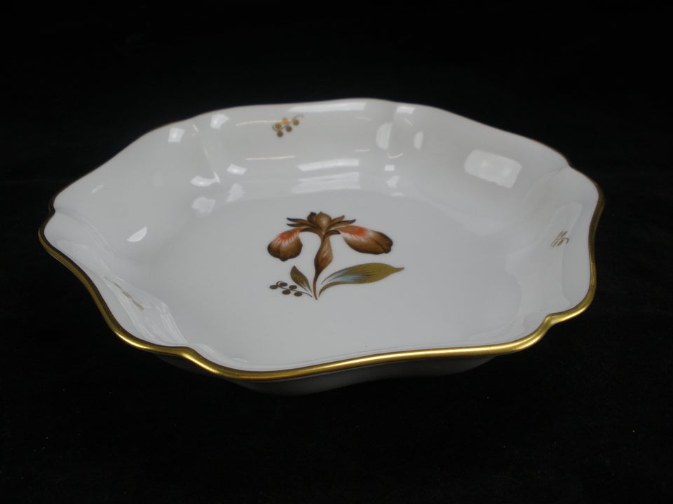 Porcelæn, Brun Iris Skål 711/9458,