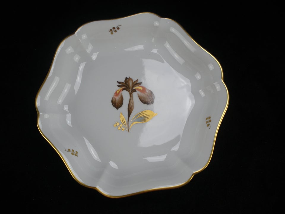 Porcelæn, Brun Iris Skål 711/9458,