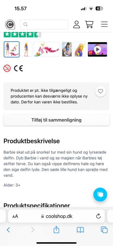 Barbie, Barbie snorkel dukke med