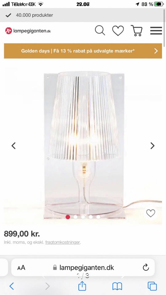 Anden arkitekt Kartell Lampe