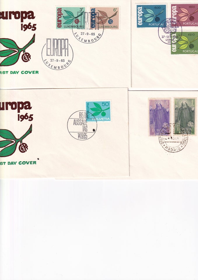 Europa, stemplet, FDC