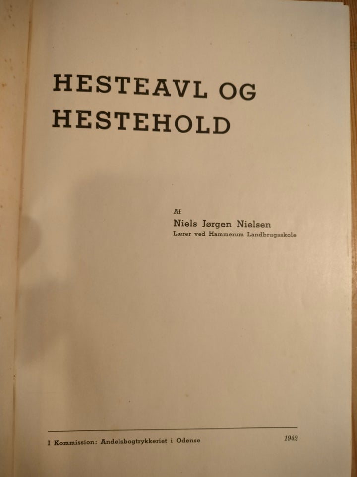 Hesteavl og Hestehold, Niels