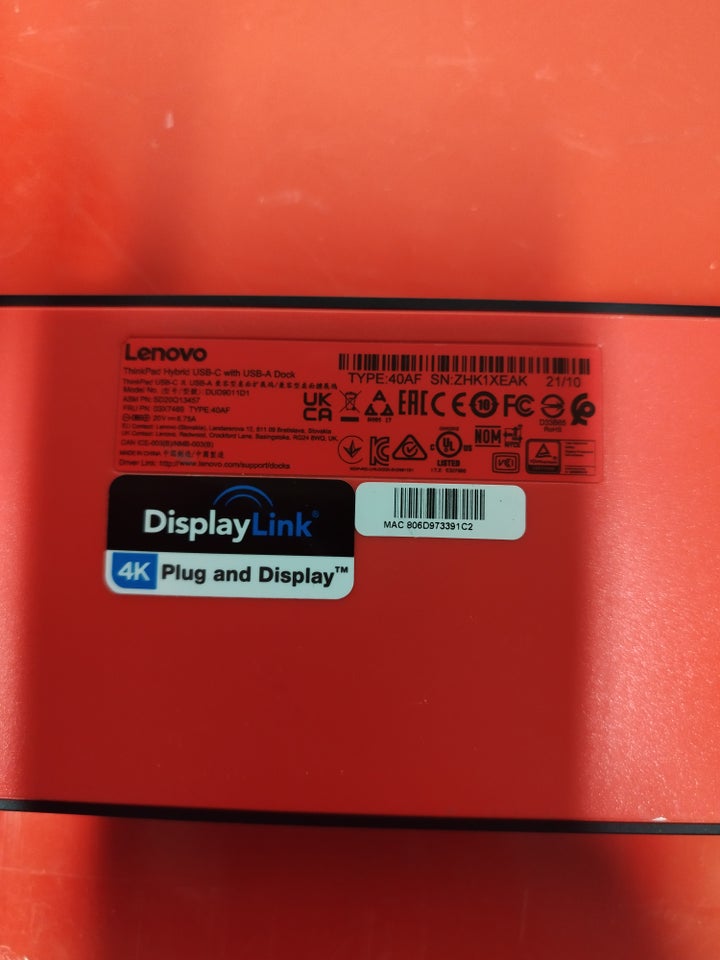 Dockingstation Lenovo  God