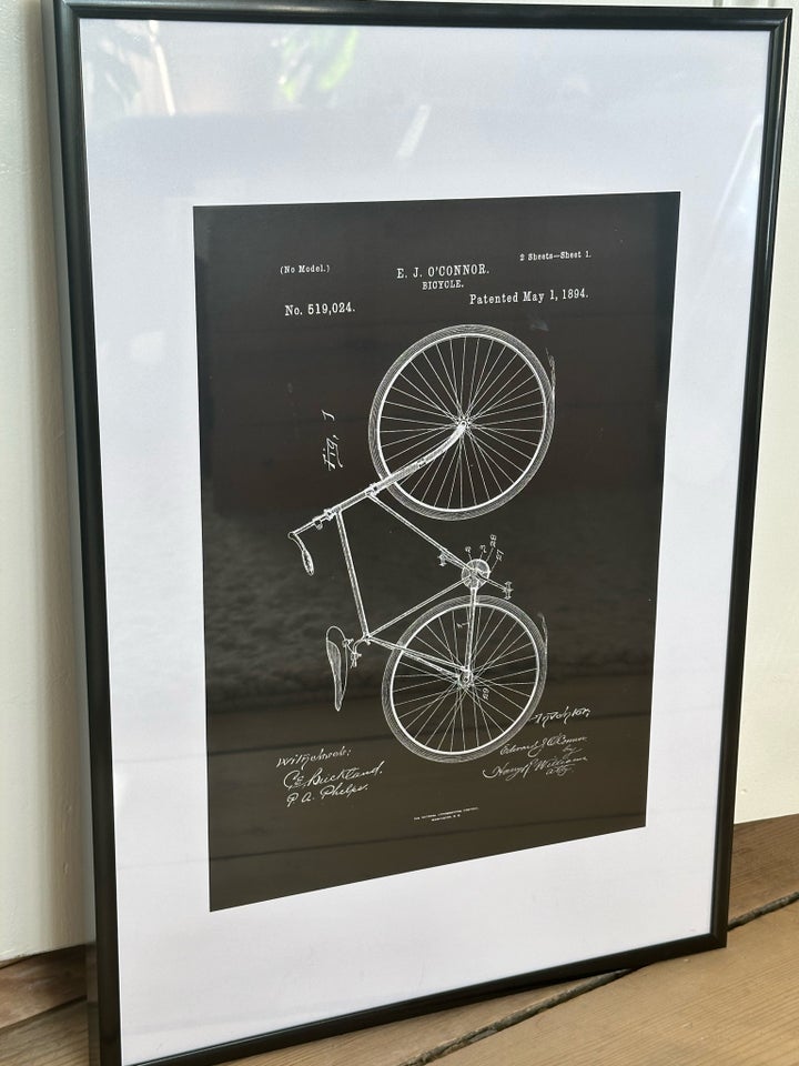 Plakat med cykel motiv: Vintage