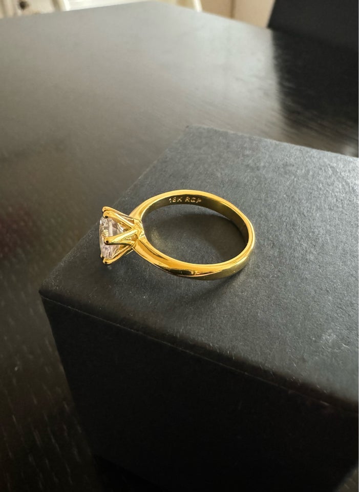 Ring, forgyldt, 18 karat