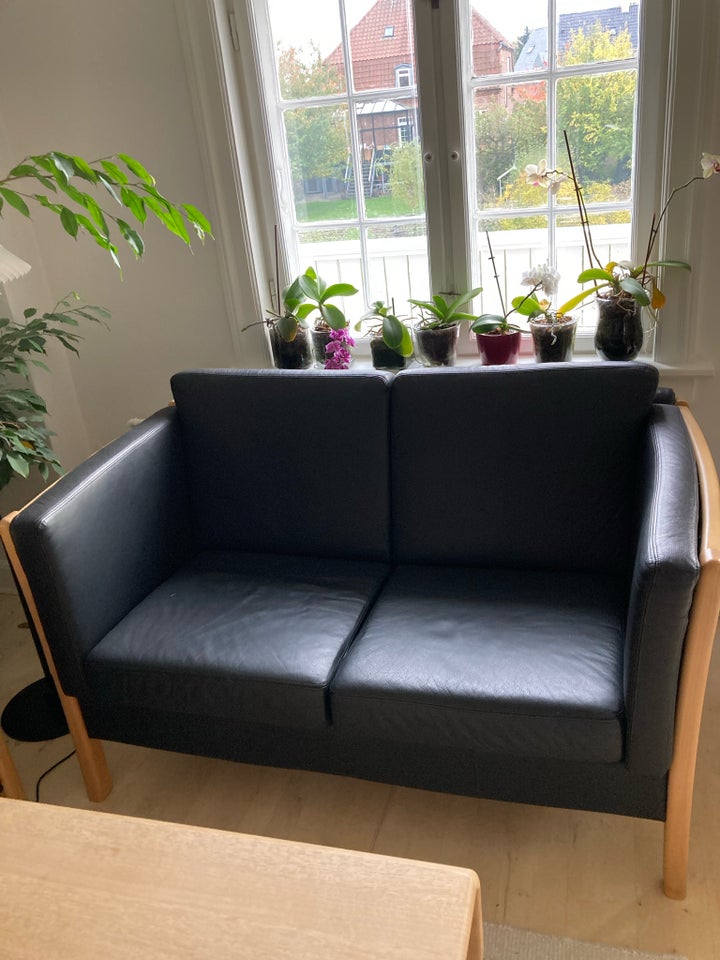 Sofa, læder, 2 pers.