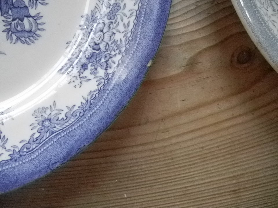 Porcelæn RETRO - tallerkener - Blå