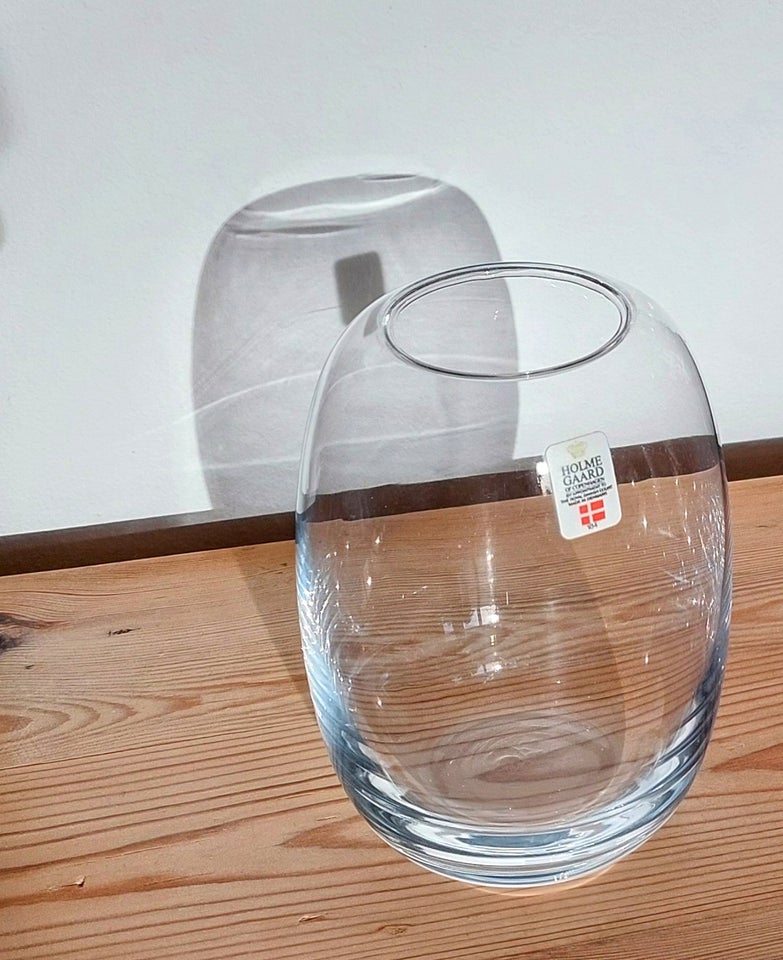 Glas, Vase glasklar, Holmegaard