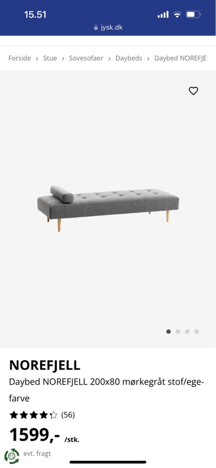 Daybed, 1 pers. , Jysk