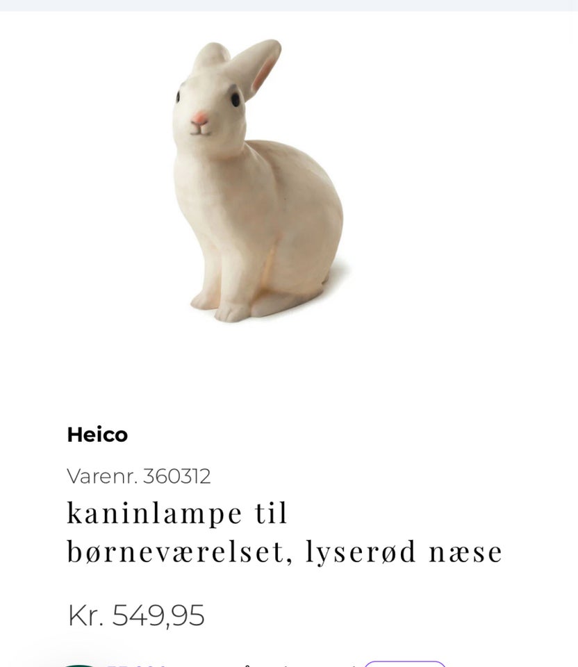 Børnelampe, Heidi