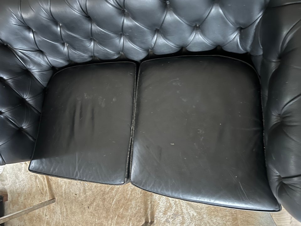 Sofa, læder, 2 pers.