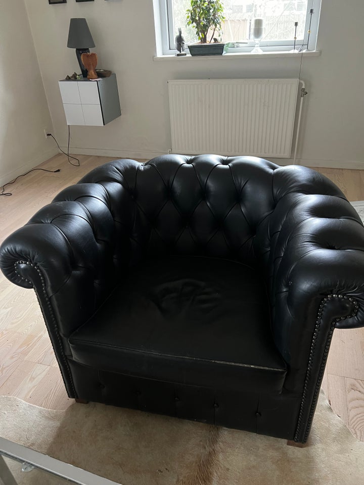 Sofa, læder, 2 pers.