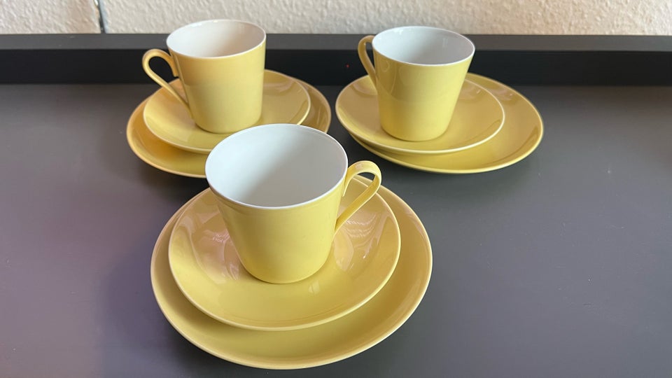 Porcelæn 3 kaffekopper med