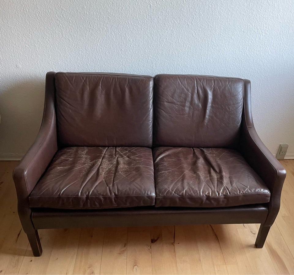 Sofa, læder, 2 pers.