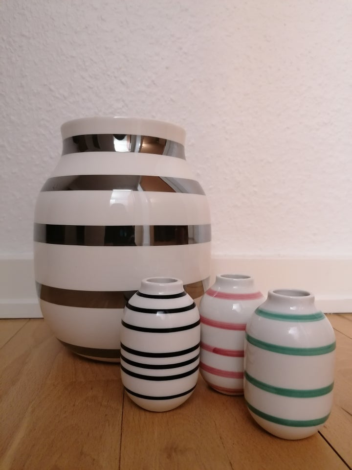 Vase, 4 vaser i 2 størrelser , Kähler