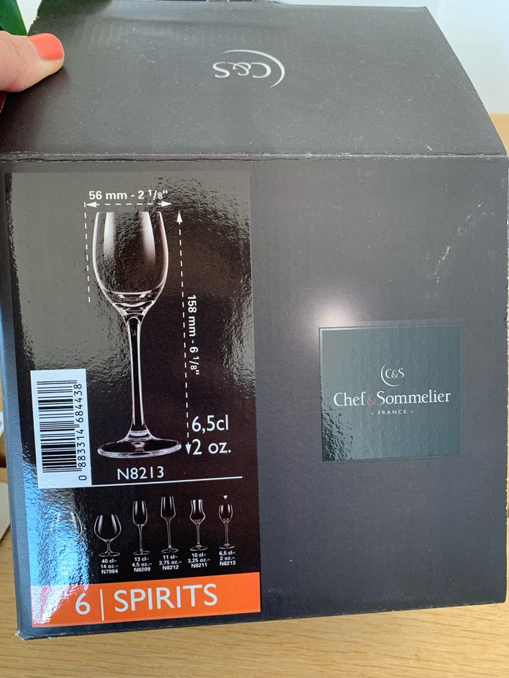 Glas, Chef  Sommelier snapseglas,