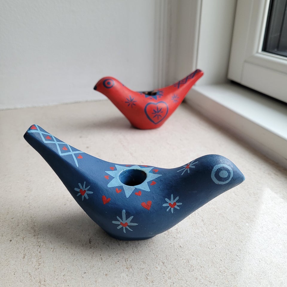 Keramik Lysestage Fugl LAHOLM