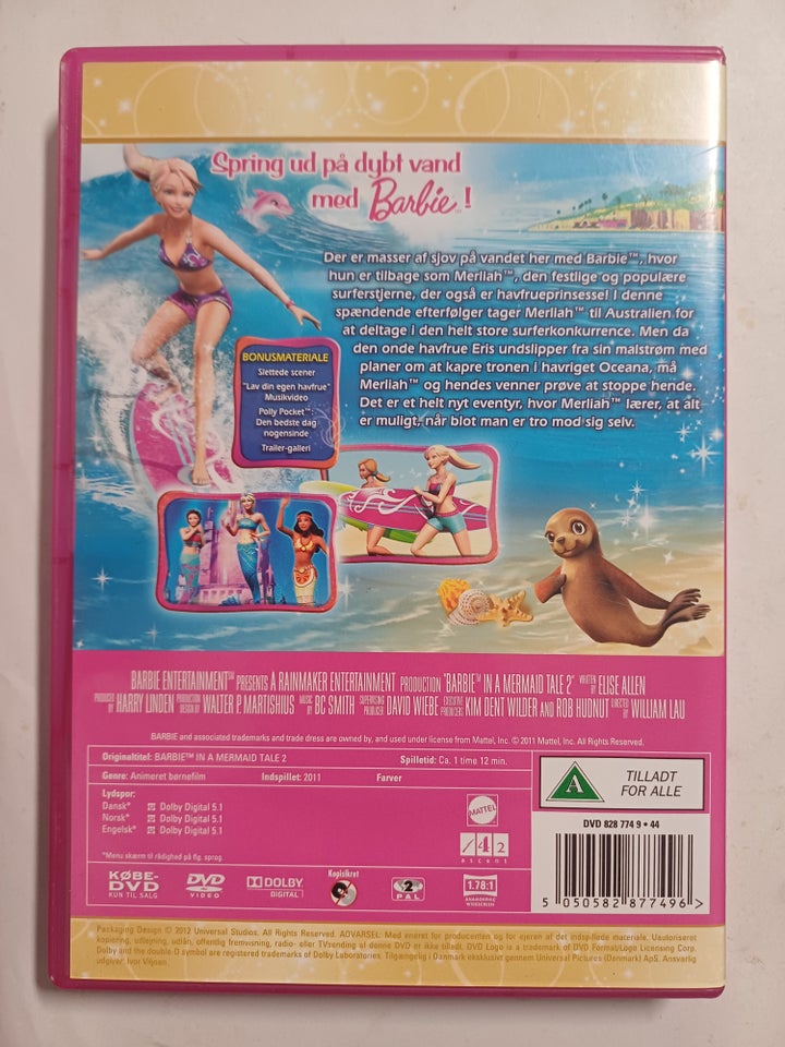 Barbie i et havfrueeventyr 2 DVD