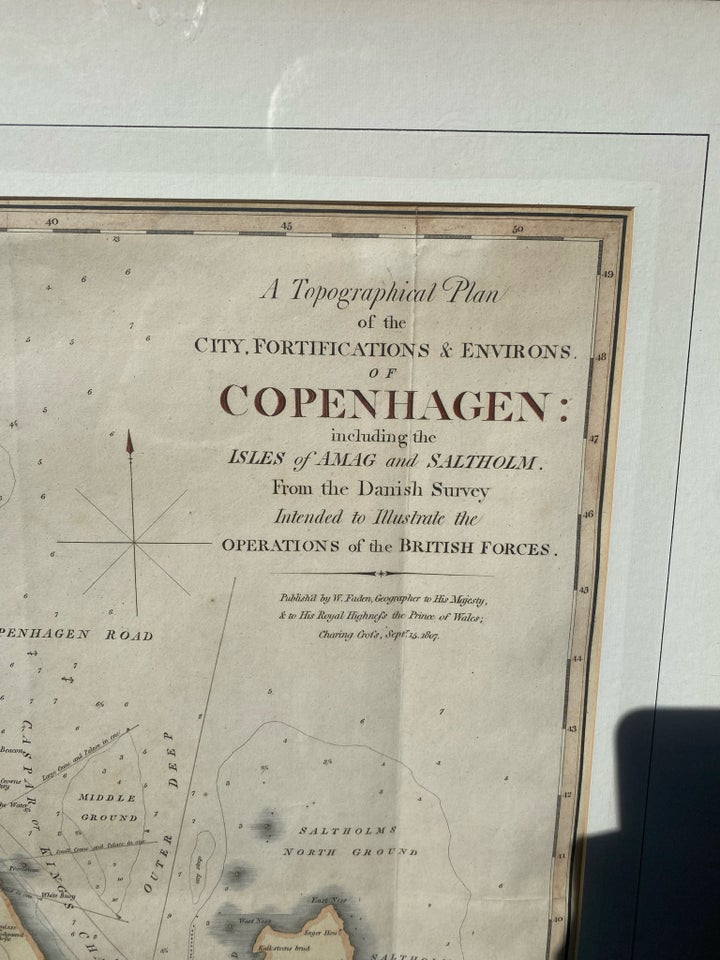 Kort over København og omegn 1807