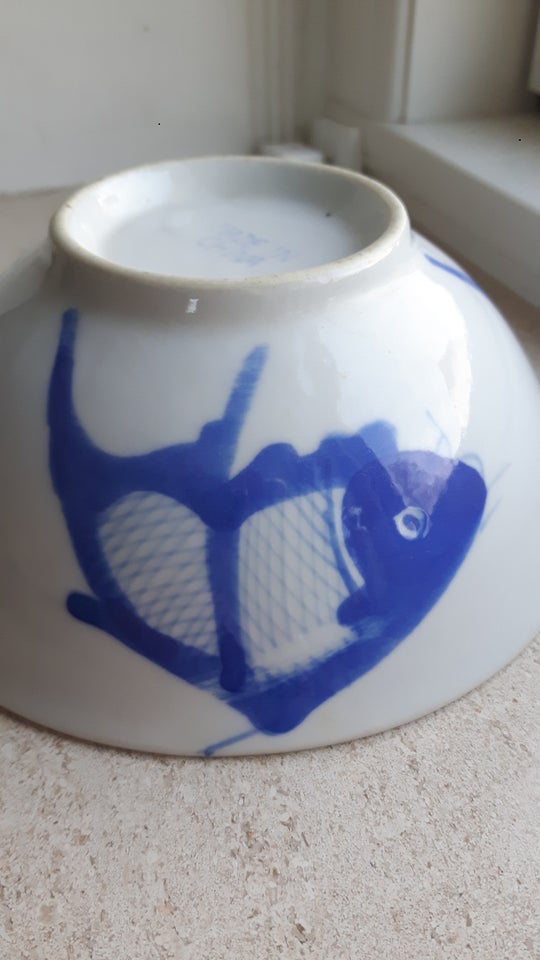 Porcelæn, Skål asiet, Fisk Piscis