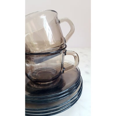 Glas Retro kaffestel Arcopal