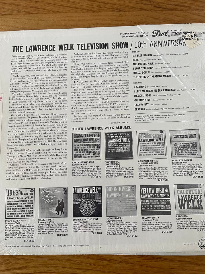 LP, Lawrence Welk ( 1. Press),