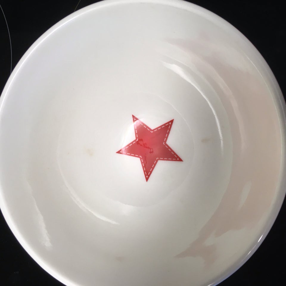 Porcelæn Red star soup greengate