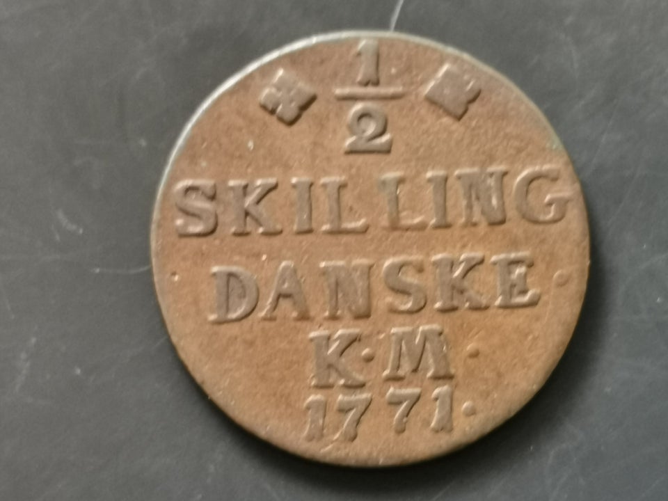 Danmark mønter 1/2 skilling