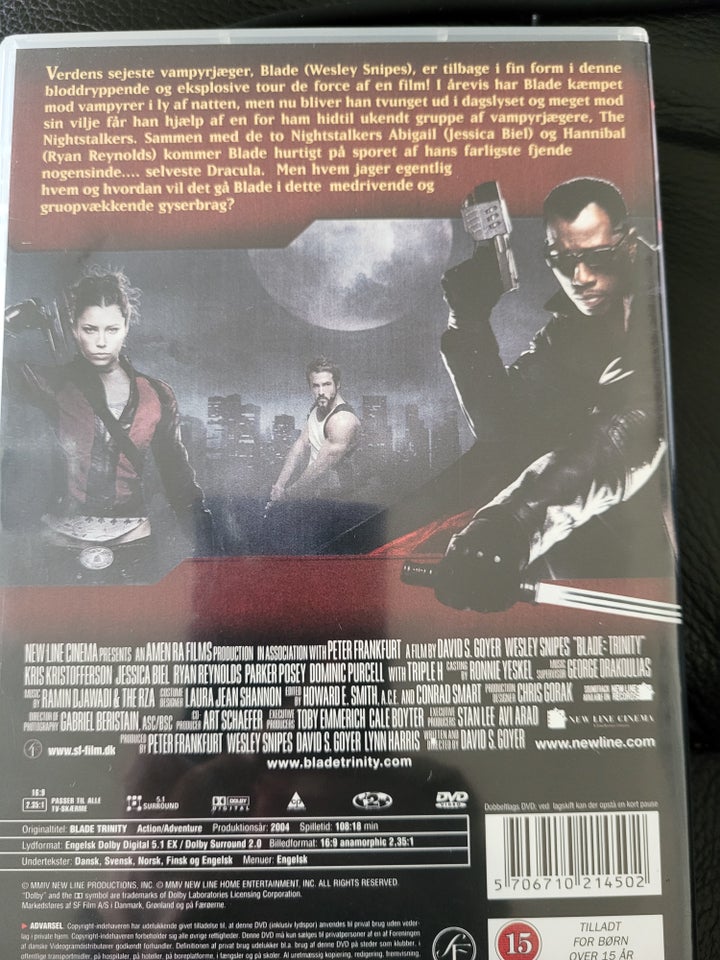 Blade, DVD, andet