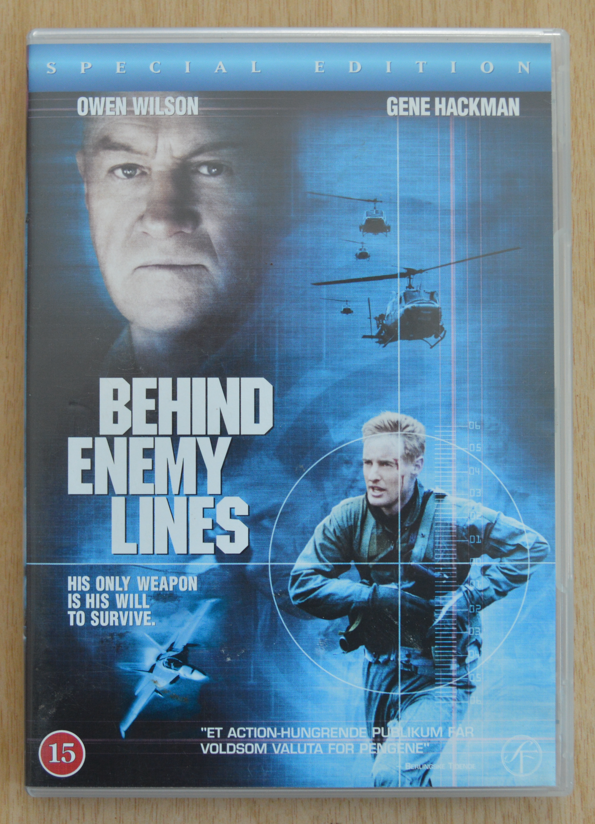 Behind Enemy Lines, DVD, action