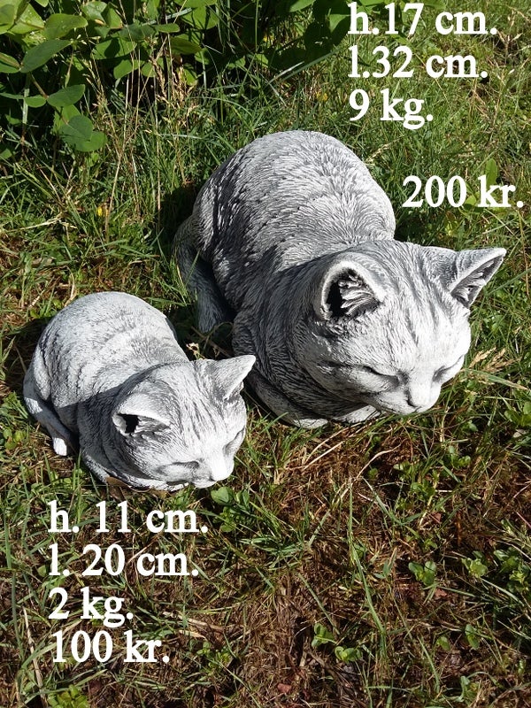 HAVEFIGUR - KATTE -flere modeller -