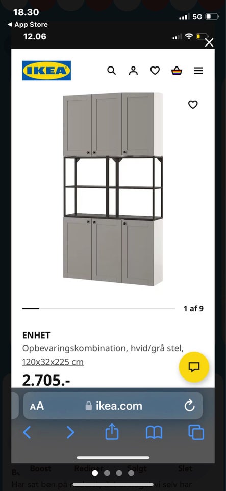 Entremøbel Ikea enhet