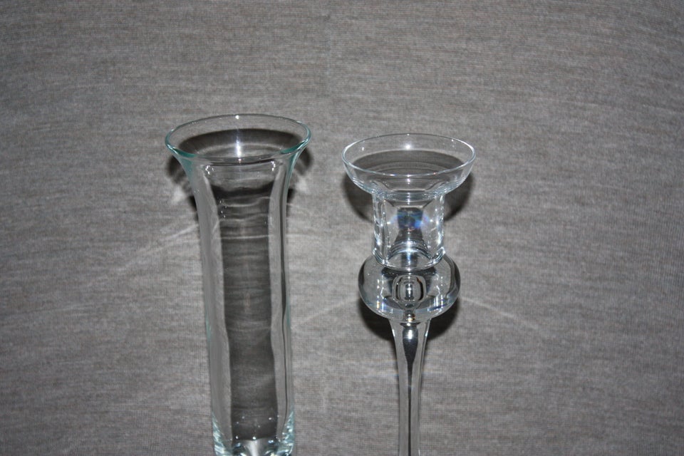 Glas, Glasvase med en bobl 21 cm,