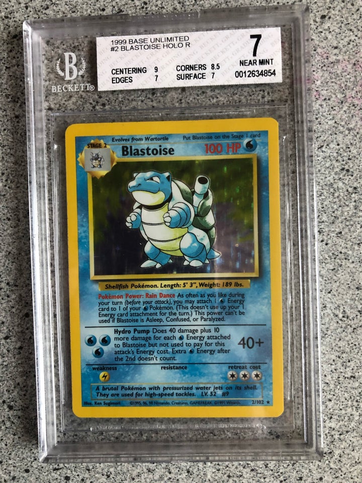 Samlekort, Bgs 7 blastoise base